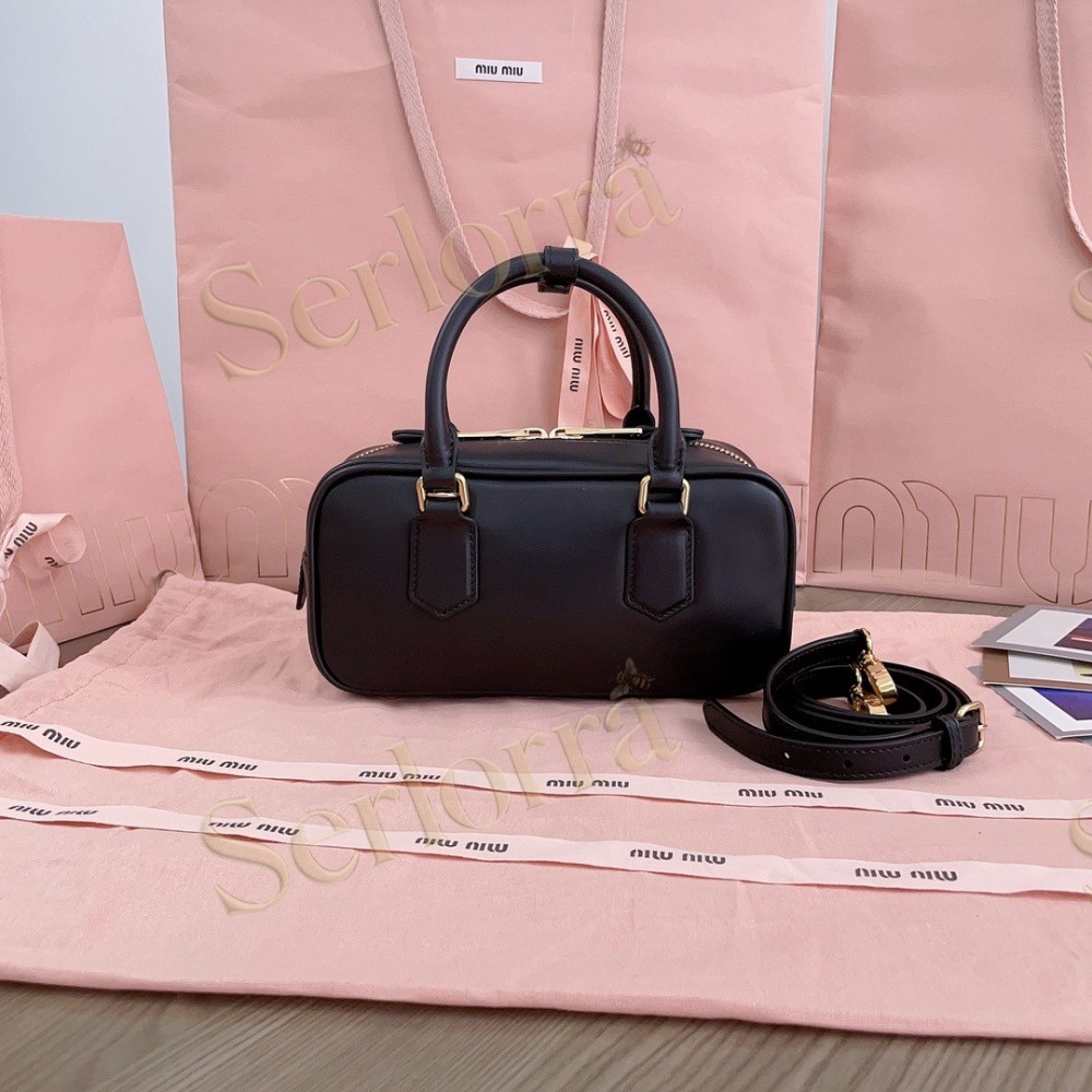 MIU MIU ARCADIE LEATHER HANDBAG
