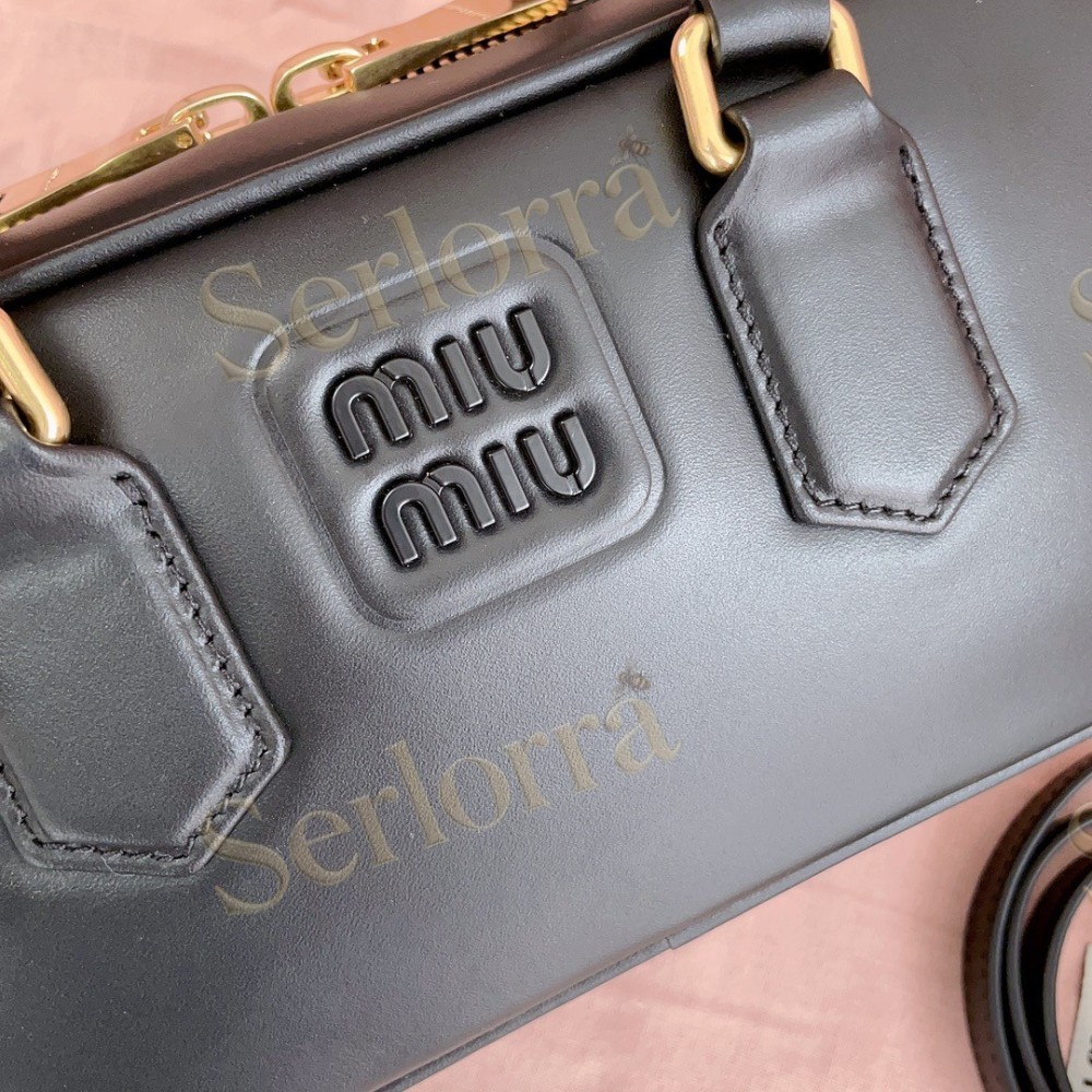 MIU MIU ARCADIE LEATHER HANDBAG