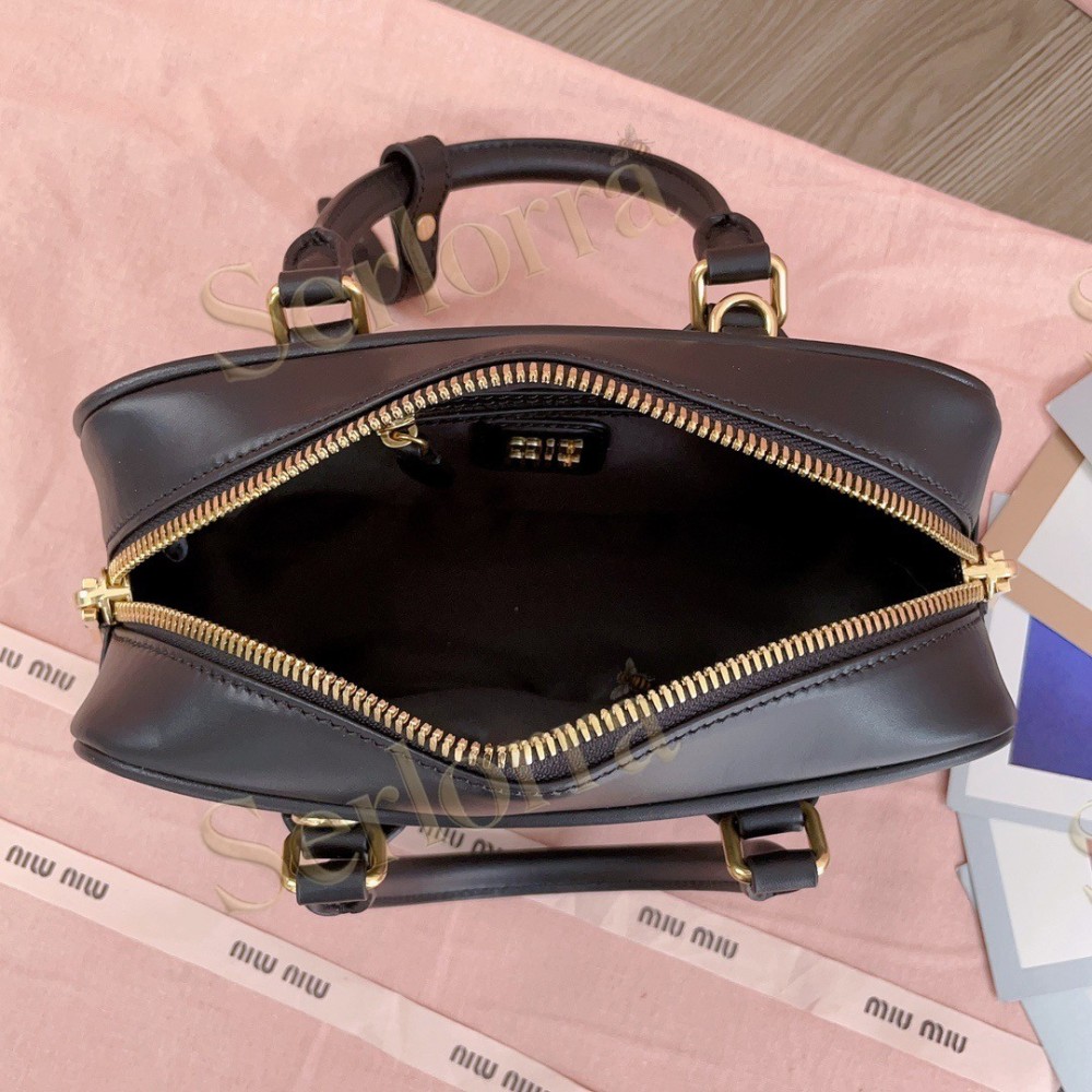 MIU MIU ARCADIE LEATHER HANDBAG