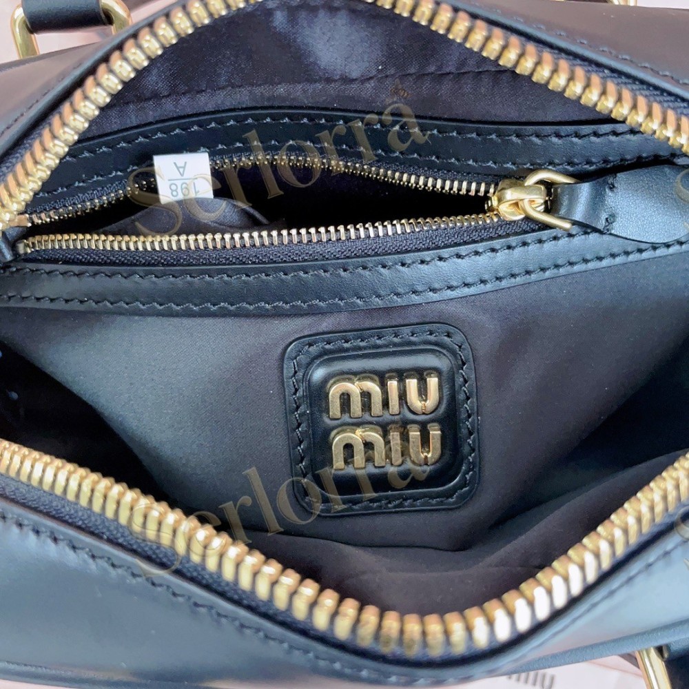 MIU MIU ARCADIE LEATHER HANDBAG