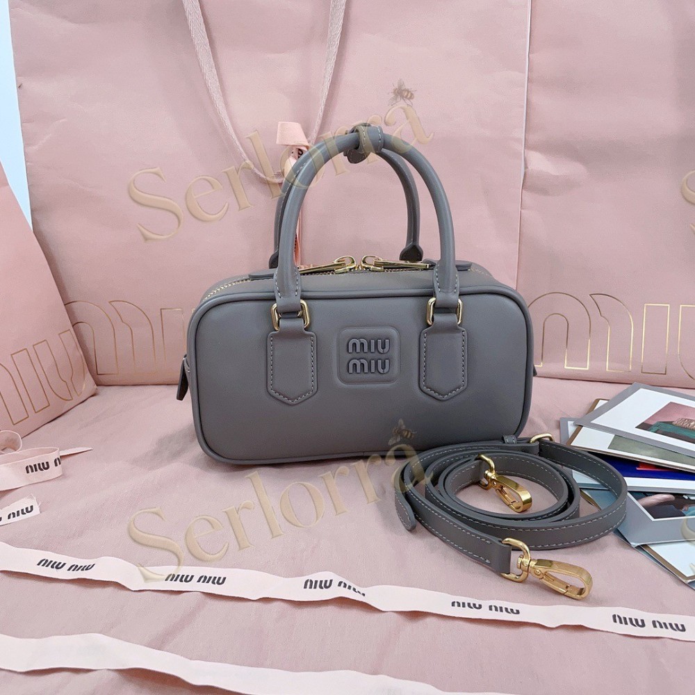 MIU MIU ARCADIE LEATHER HANDBAG