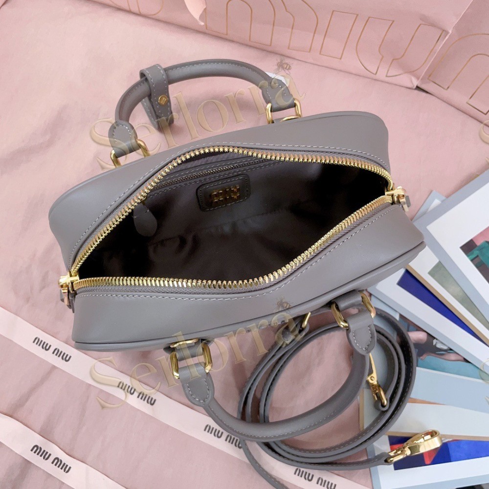 MIU MIU ARCADIE LEATHER HANDBAG
