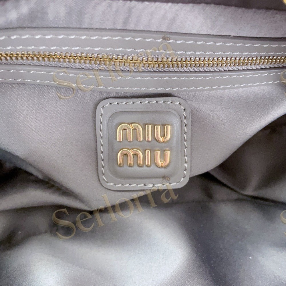 MIU MIU ARCADIE LEATHER HANDBAG
