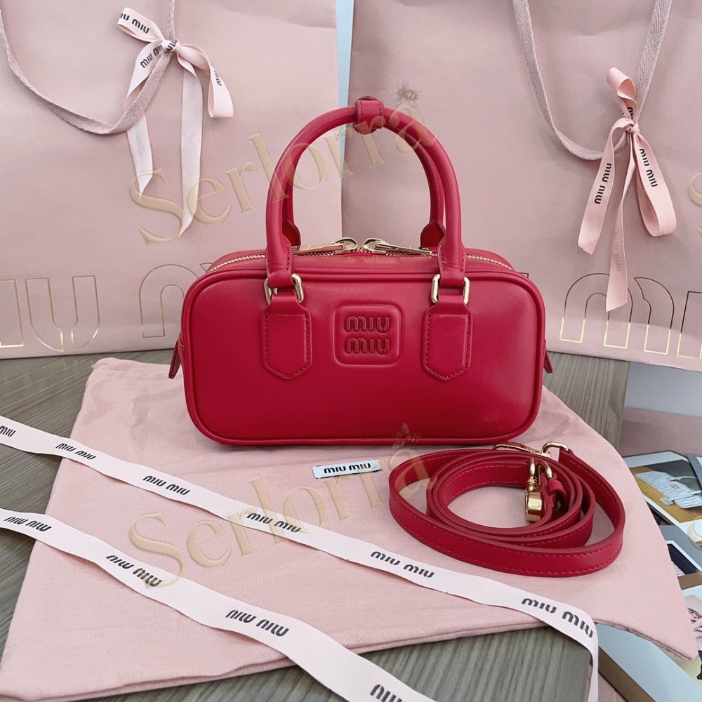 MIU MIU ARCADIE LEATHER HANDBAG