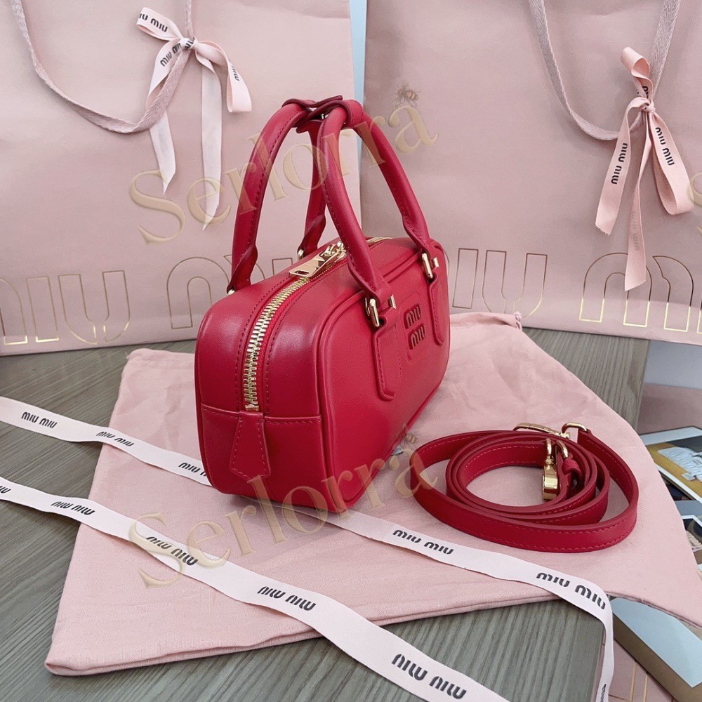 MIU MIU ARCADIE LEATHER HANDBAG