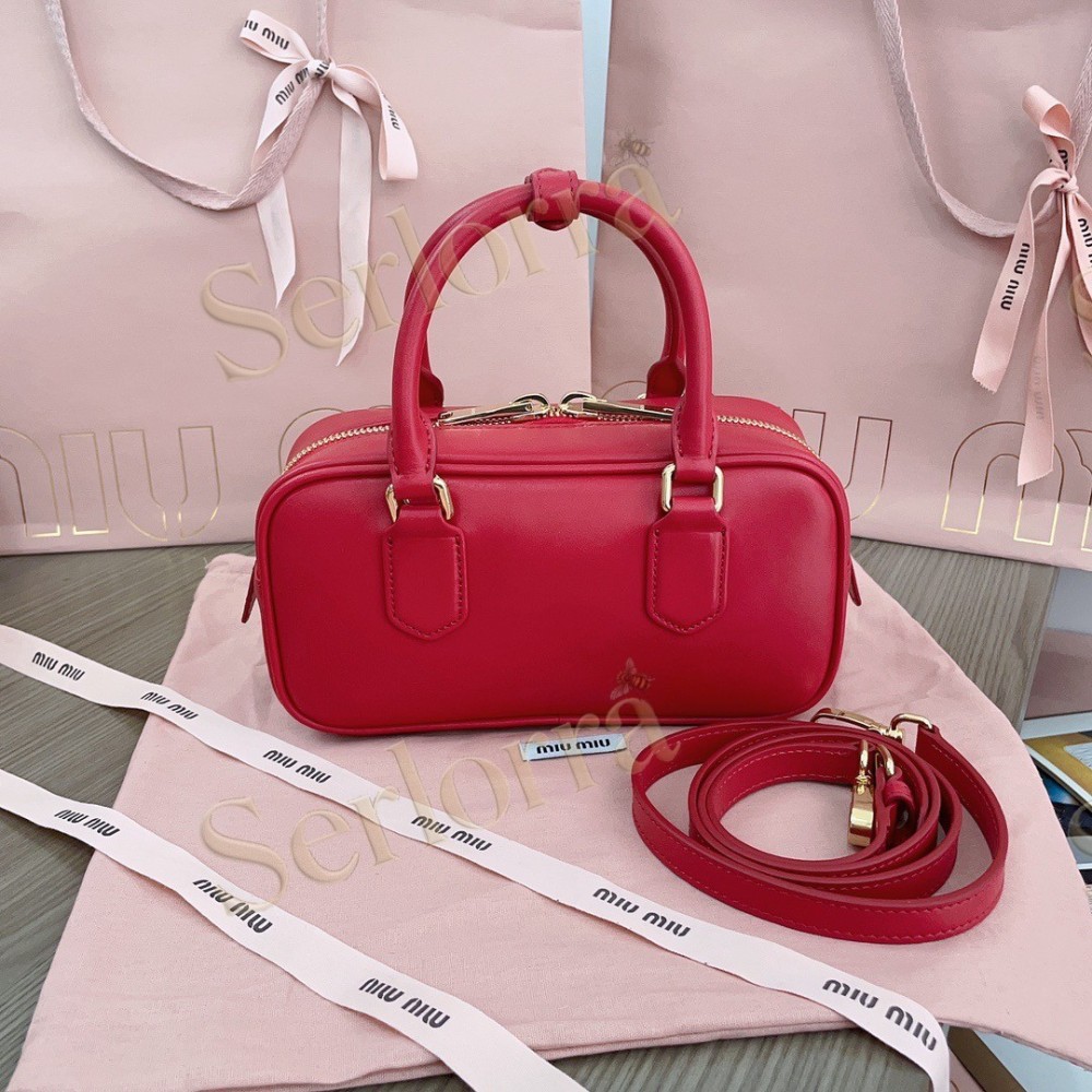 MIU MIU ARCADIE LEATHER HANDBAG