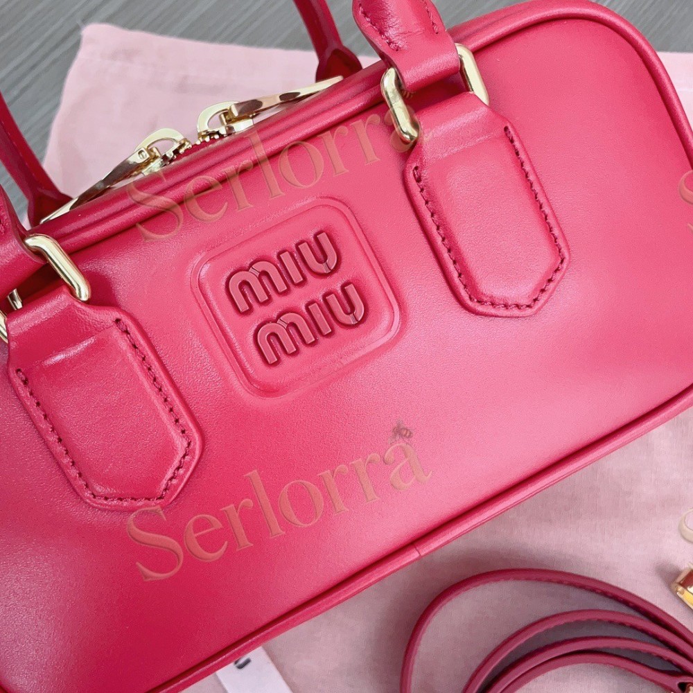 MIU MIU ARCADIE LEATHER HANDBAG