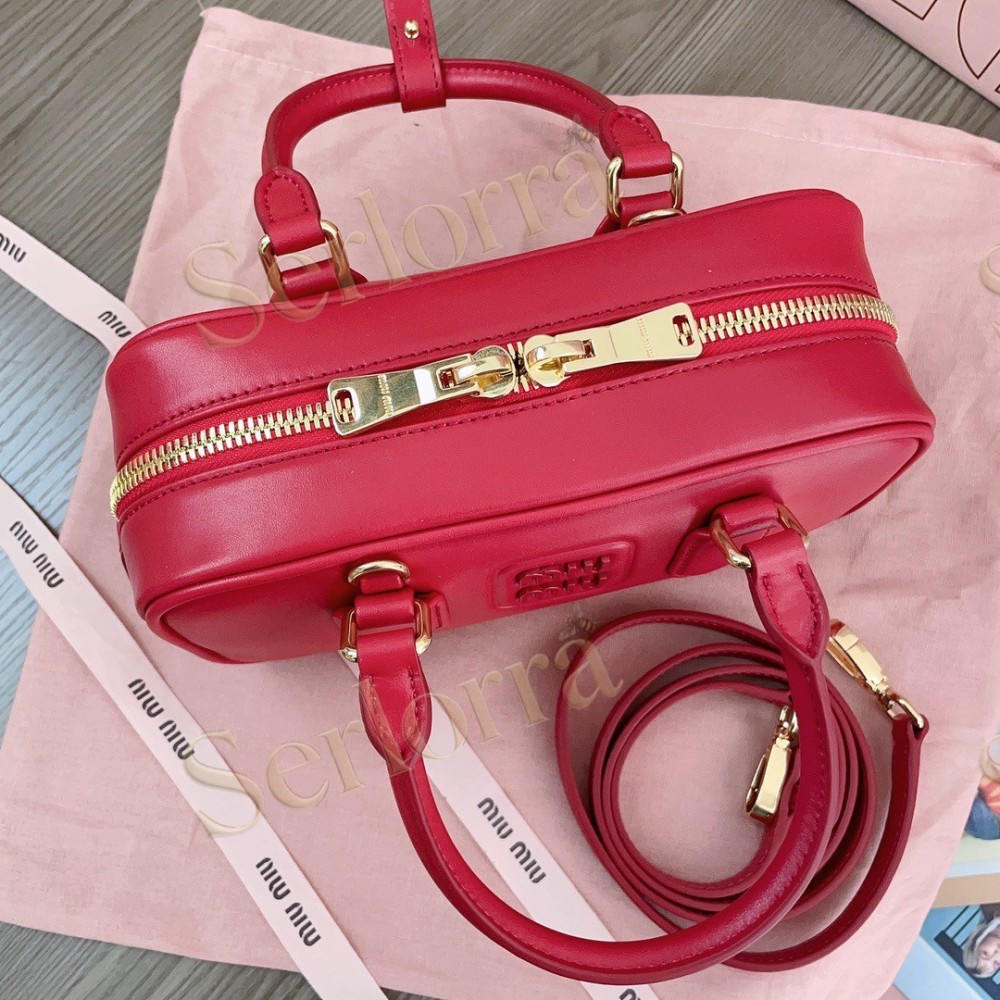 MIU MIU ARCADIE LEATHER HANDBAG