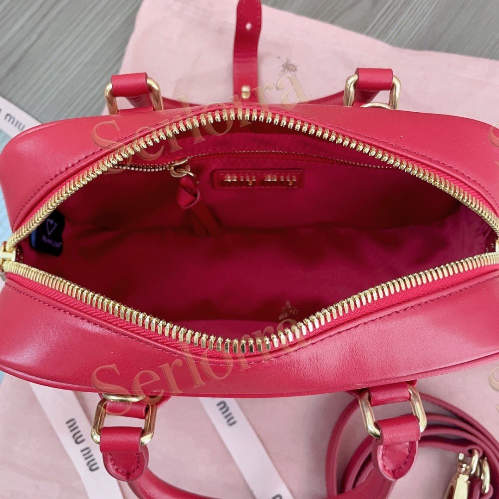MIU MIU ARCADIE LEATHER HANDBAG