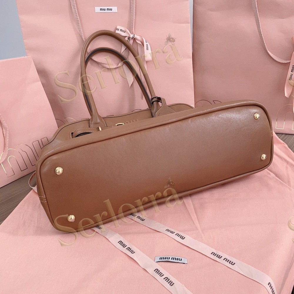 MIU MIU AVENTURE BUTTERY NAPPA LAMBSKIN BAG