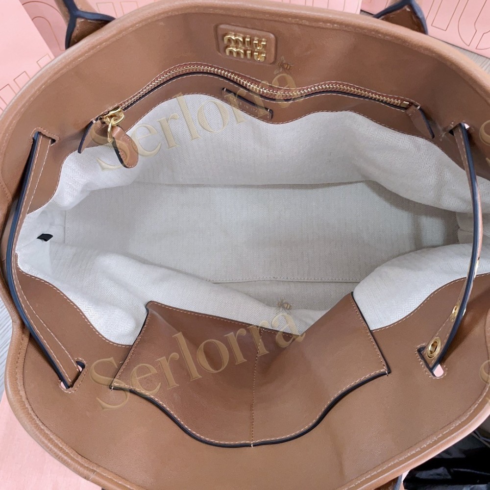 MIU MIU AVENTURE BUTTERY NAPPA LAMBSKIN BAG