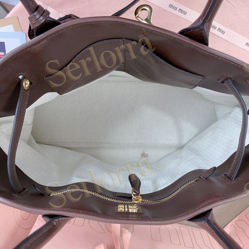 MIU MIU AVENTURE BUTTERY NAPPA LAMBSKIN BAG