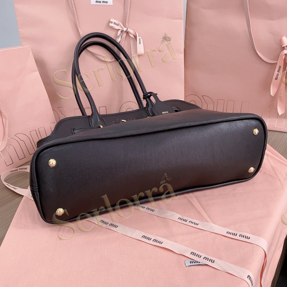 MIU MIU AVENTURE BUTTERY NAPPA LAMBSKIN BAG
