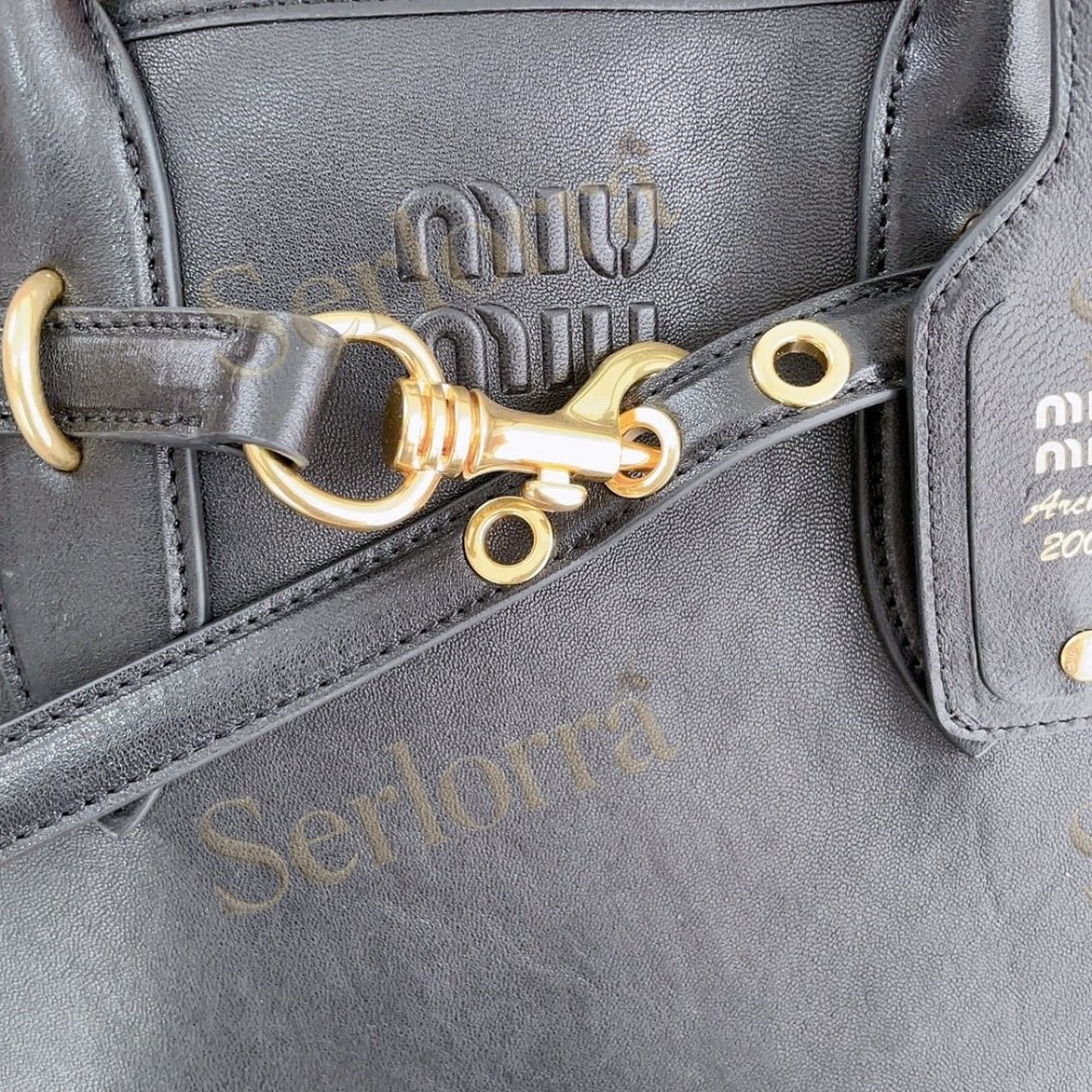 MIU MIU AVENTURE BUTTERY NAPPA LAMBSKIN BAG