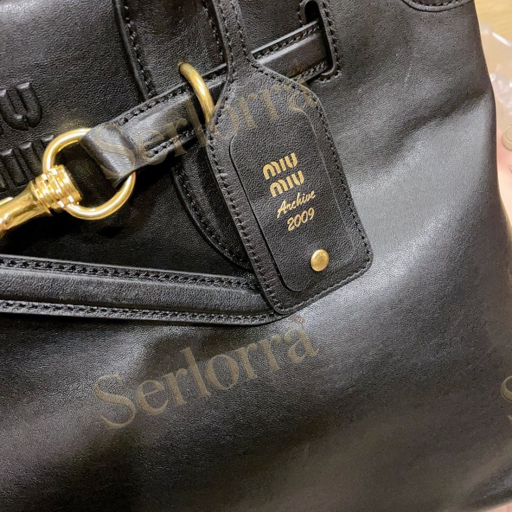 MIU MIU AVENTURE BUTTERY NAPPA LAMBSKIN BAG