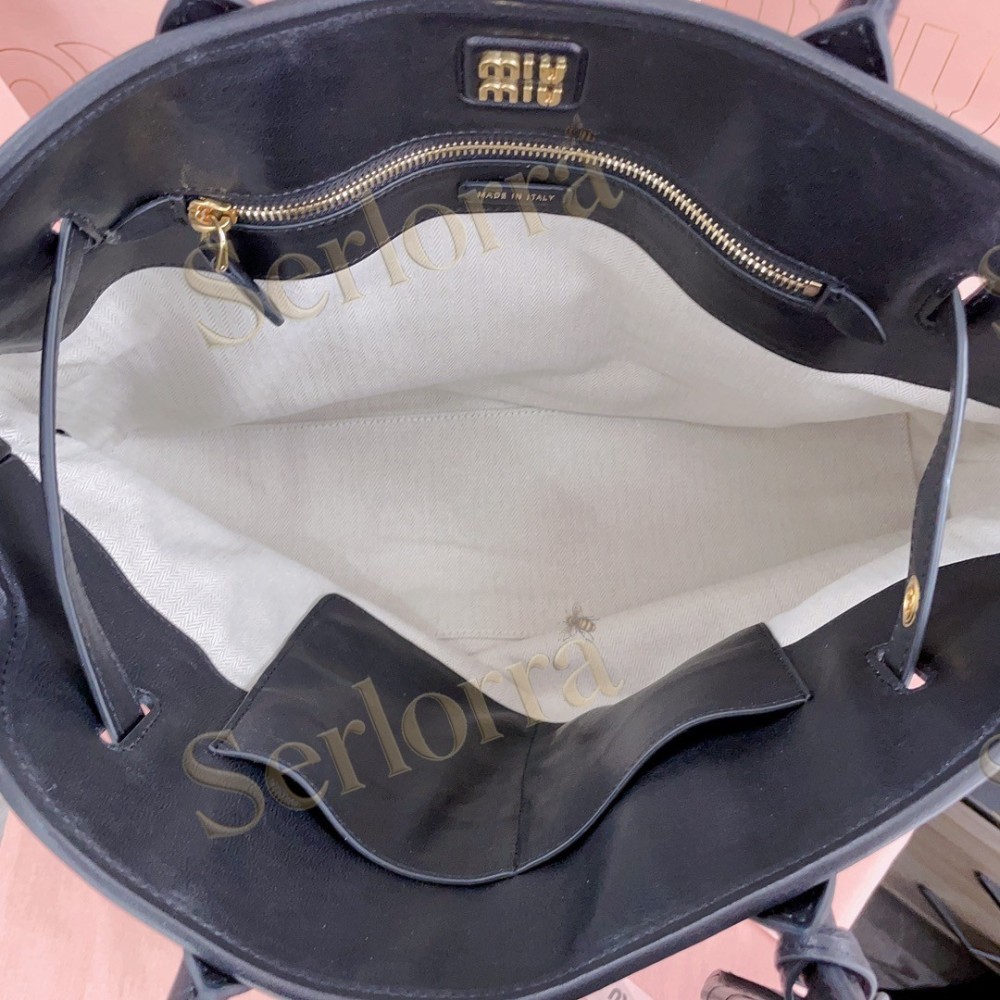 MIU MIU AVENTURE BUTTERY NAPPA LAMBSKIN BAG