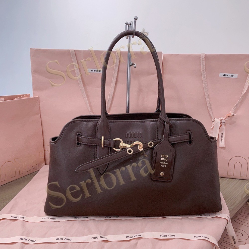 MIU MIU AVENTURE NAPPA LEATHER BAG