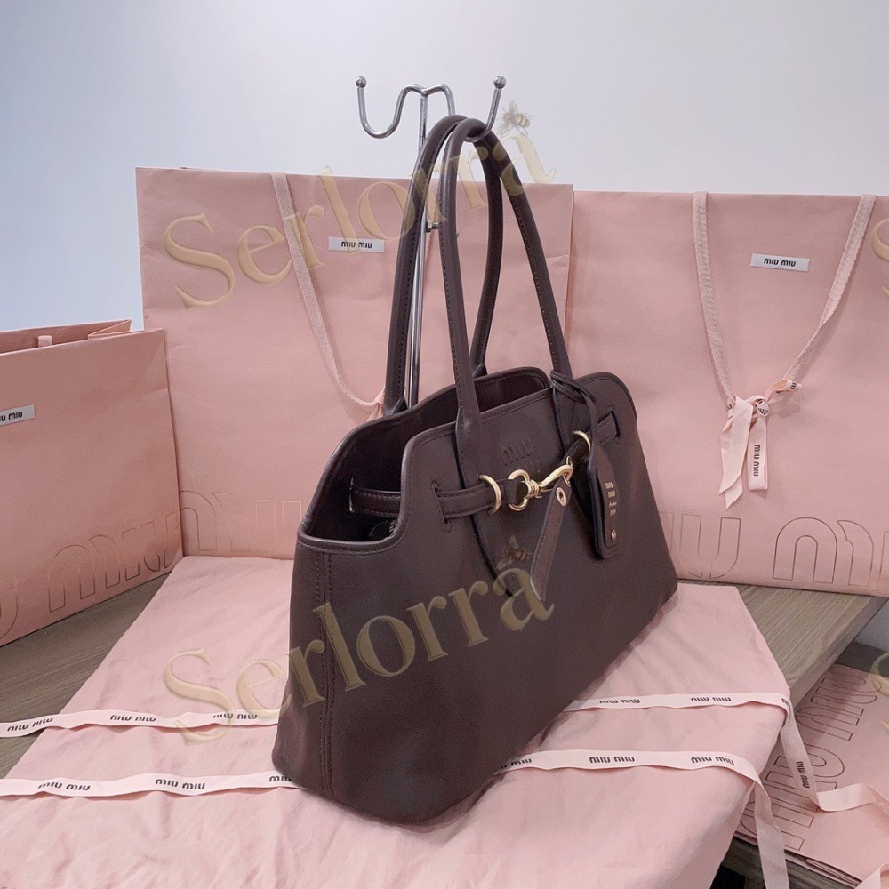 MIU MIU AVENTURE NAPPA LEATHER BAG