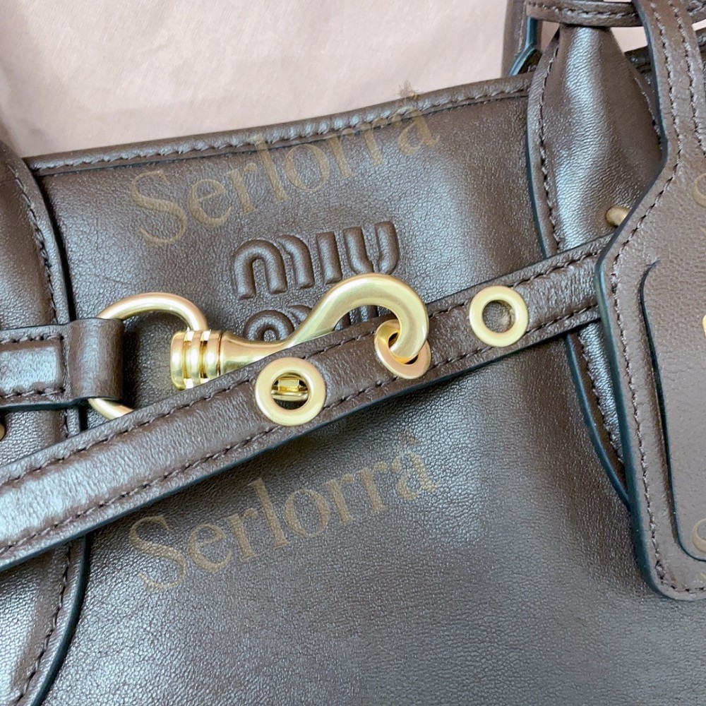 MIU MIU AVENTURE NAPPA LEATHER BAG