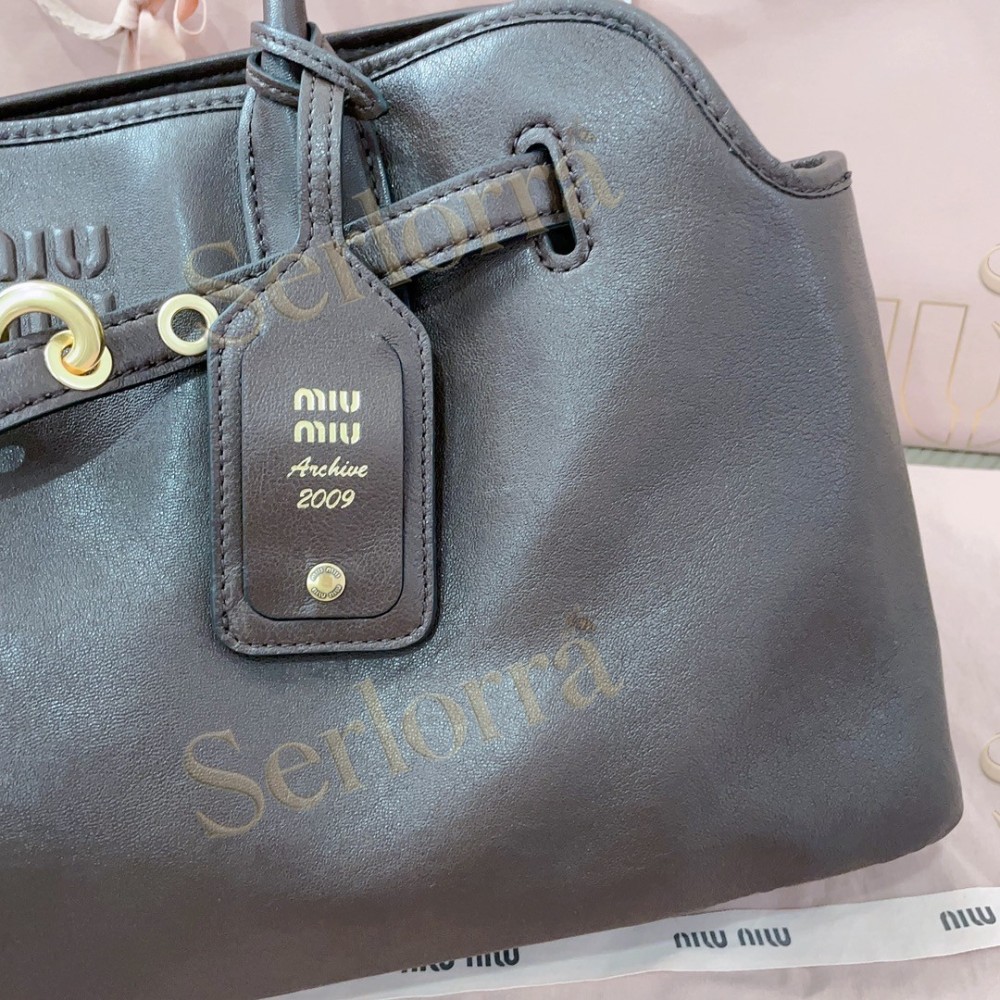 MIU MIU AVENTURE NAPPA LEATHER BAG