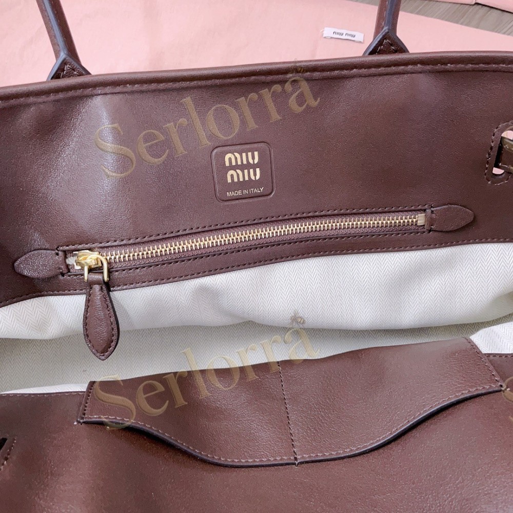 MIU MIU AVENTURE NAPPA LEATHER BAG