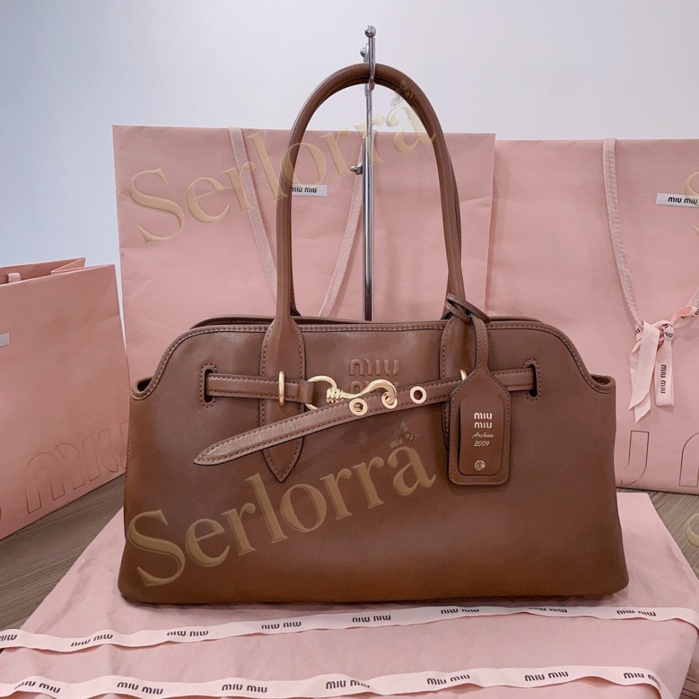 MIU MIU AVENTURE NAPPA LEATHER BAG