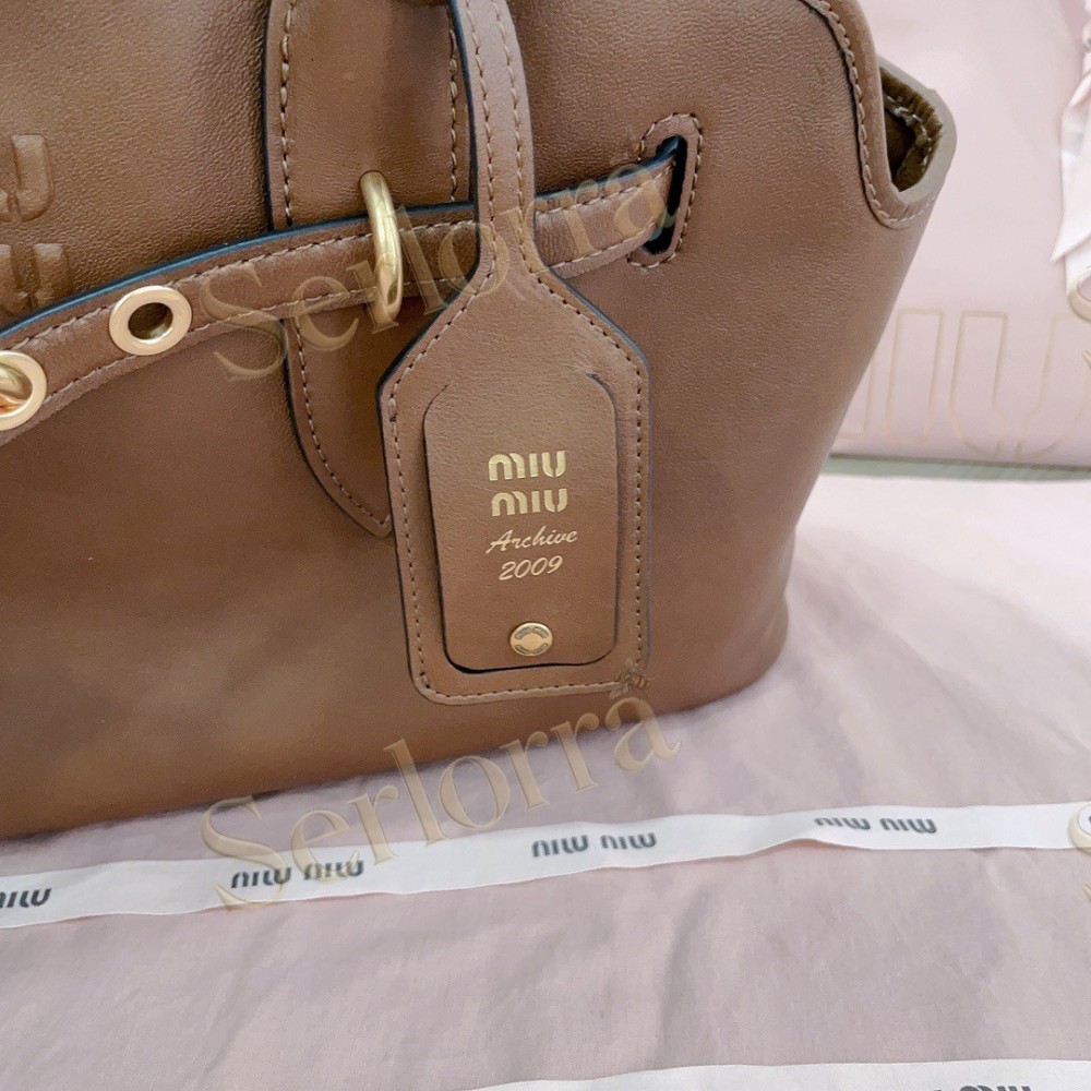MIU MIU AVENTURE NAPPA LEATHER BAG