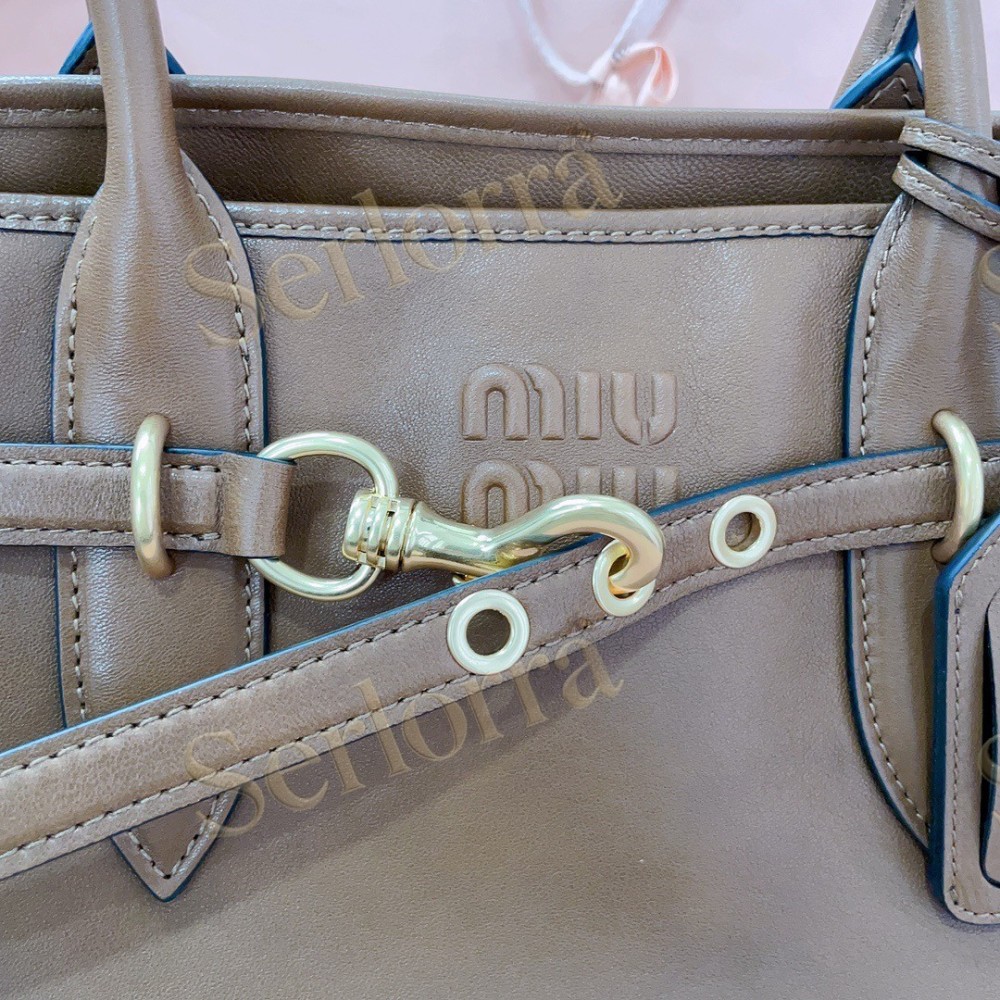 MIU MIU AVENTURE NAPPA LEATHER BAG