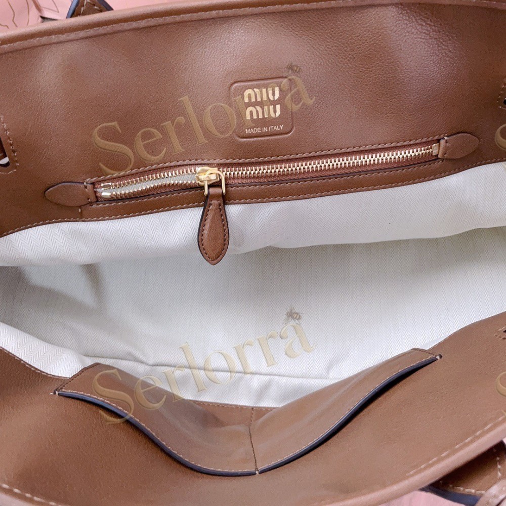 MIU MIU AVENTURE NAPPA LEATHER BAG