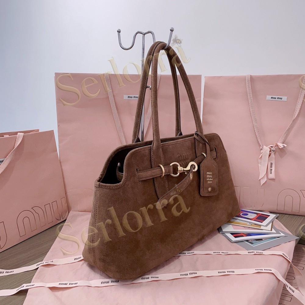 MIU MIU AVENTURE NAPPA LEATHER BAG