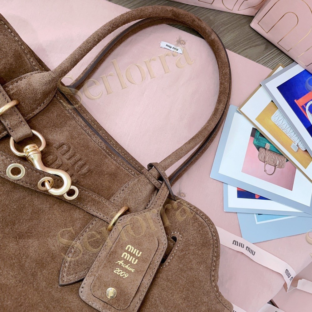 MIU MIU AVENTURE NAPPA LEATHER BAG