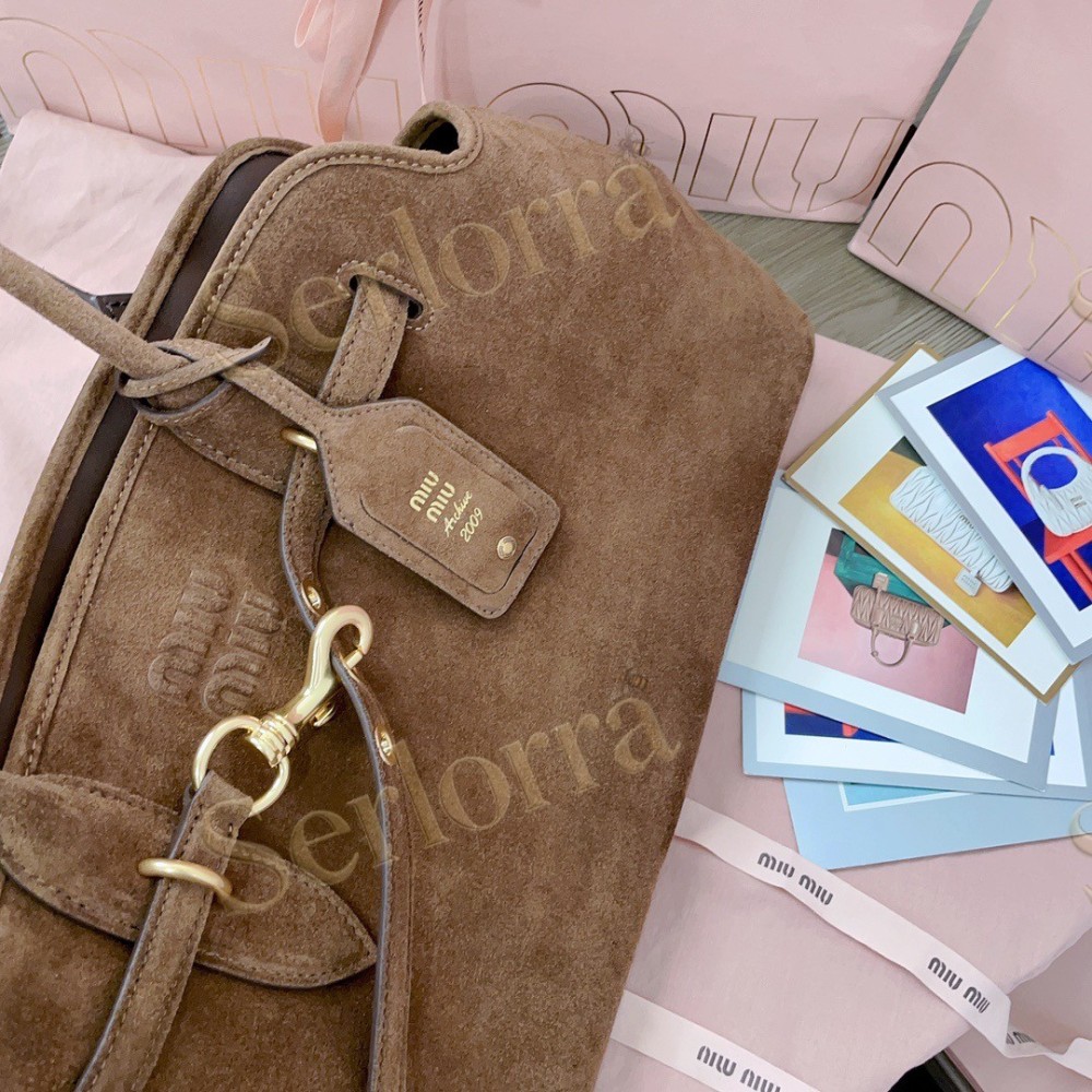 MIU MIU AVENTURE NAPPA LEATHER BAG