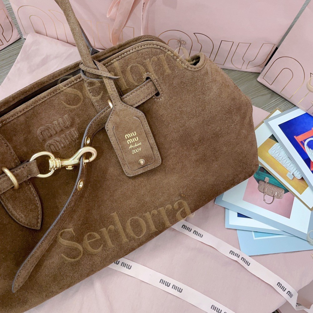 MIU MIU AVENTURE NAPPA LEATHER BAG