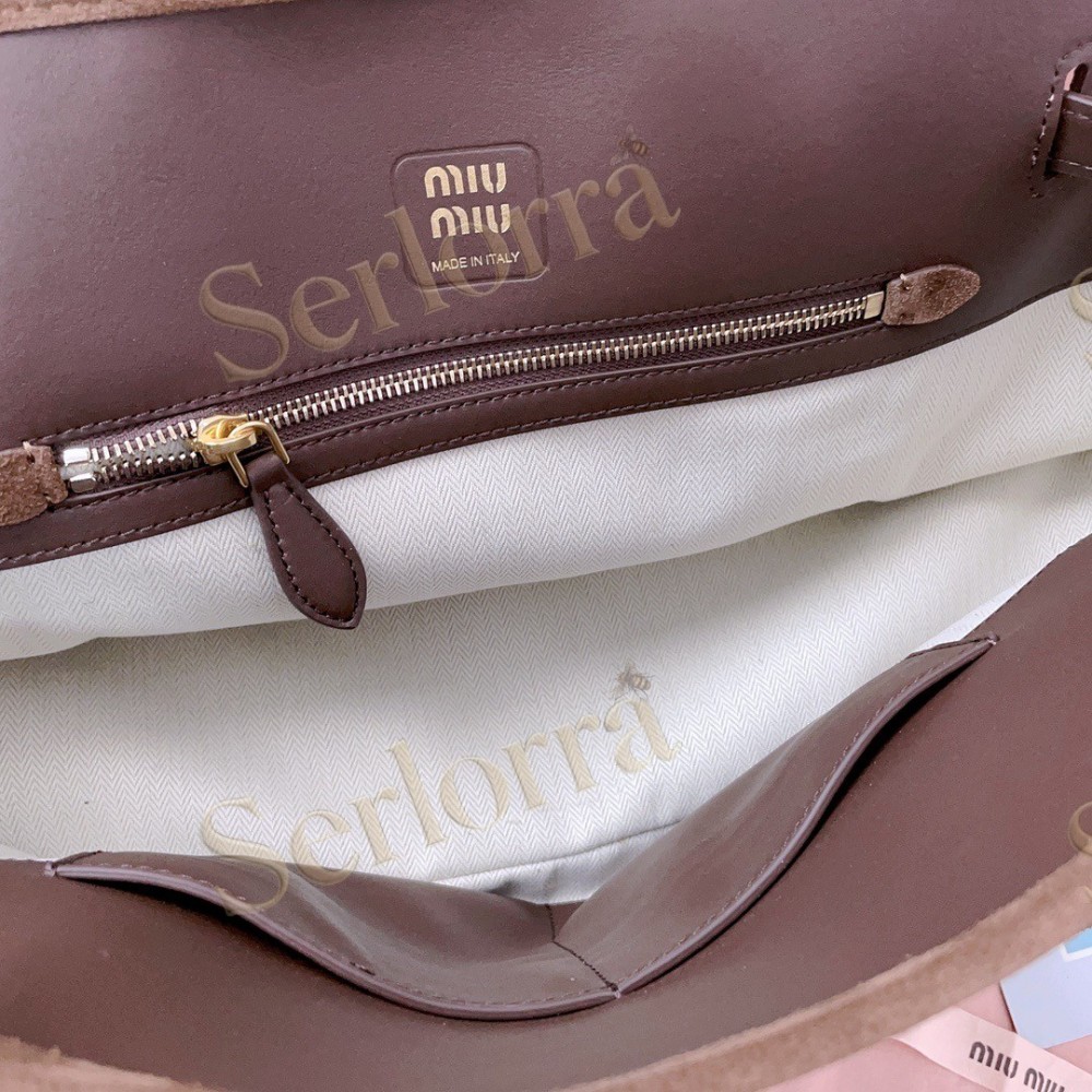 MIU MIU AVENTURE NAPPA LEATHER BAG