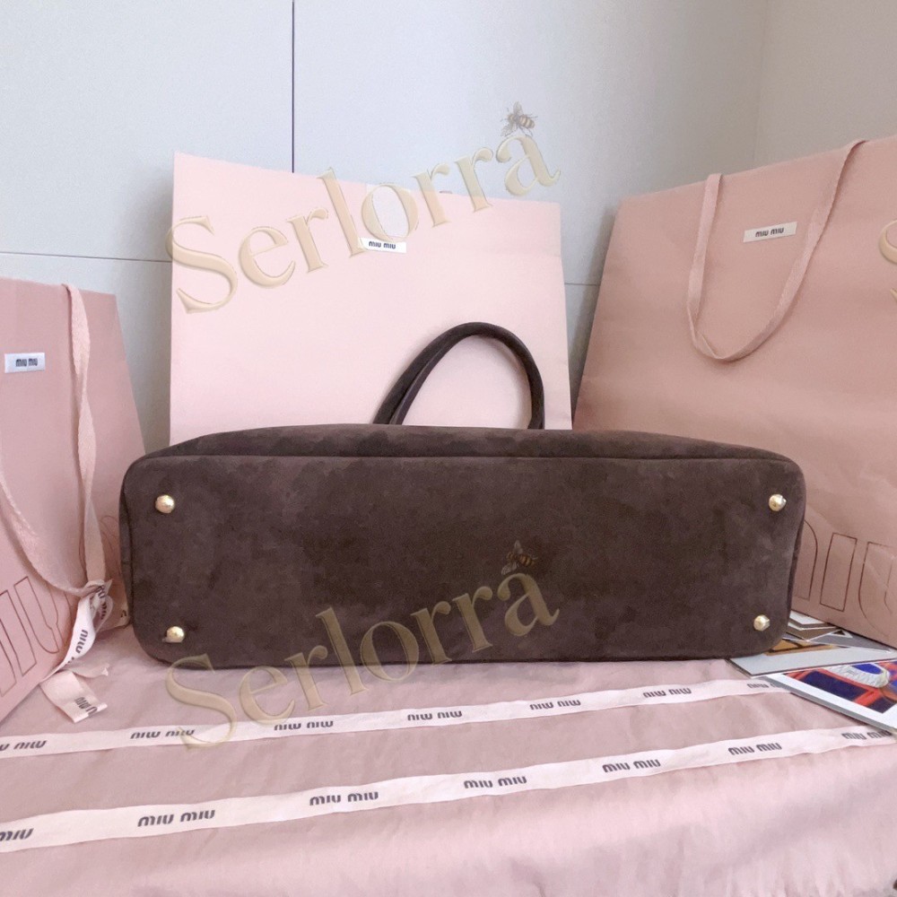 MIU MIU AVENTURE DEERSKIN SUEDE BAG