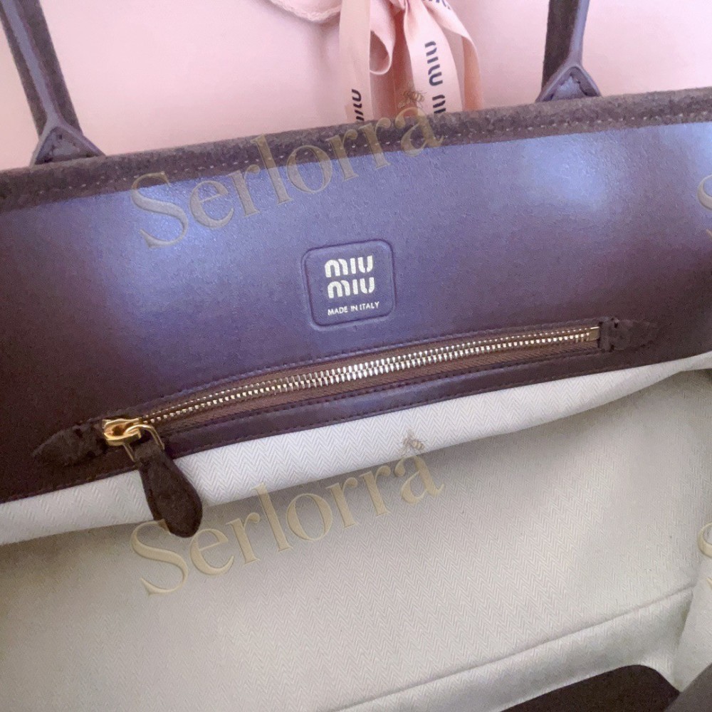 MIU MIU AVENTURE DEERSKIN SUEDE BAG