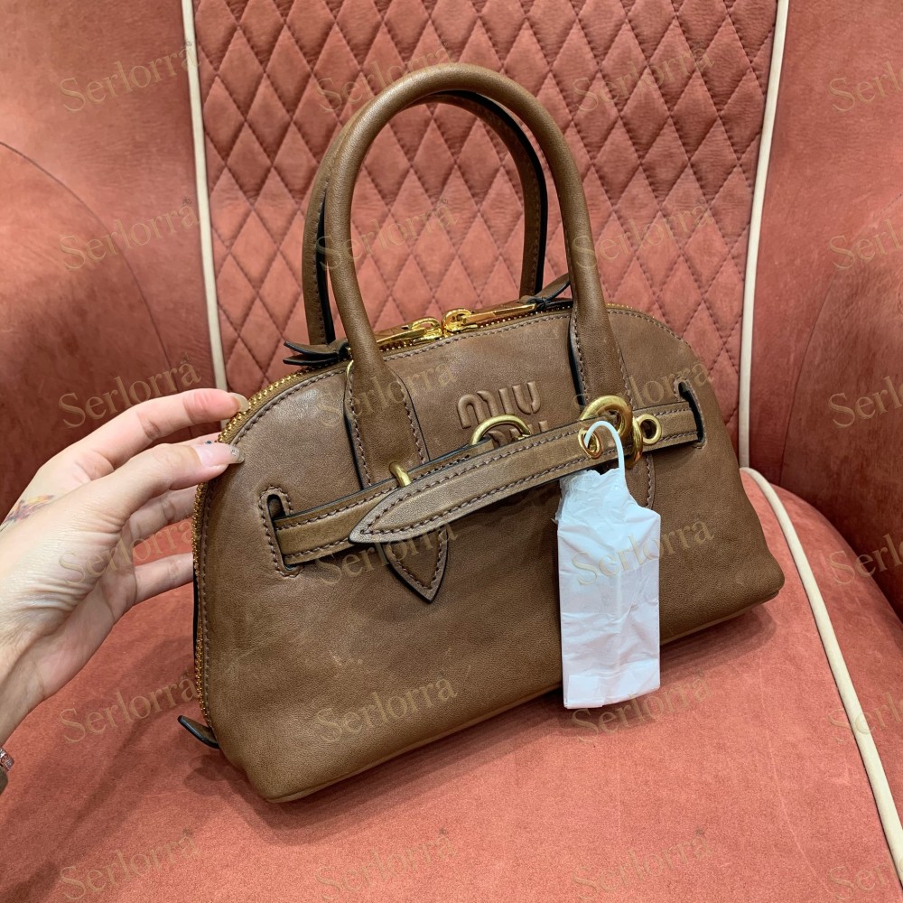 MIU MIU AVENTURE MINI NAPPA LEATHER BAG