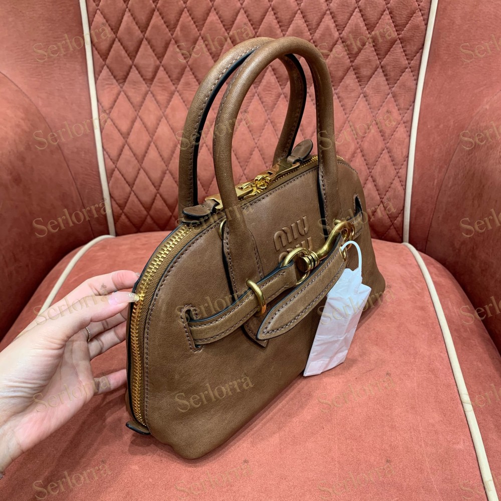 MIU MIU AVENTURE MINI NAPPA LEATHER BAG