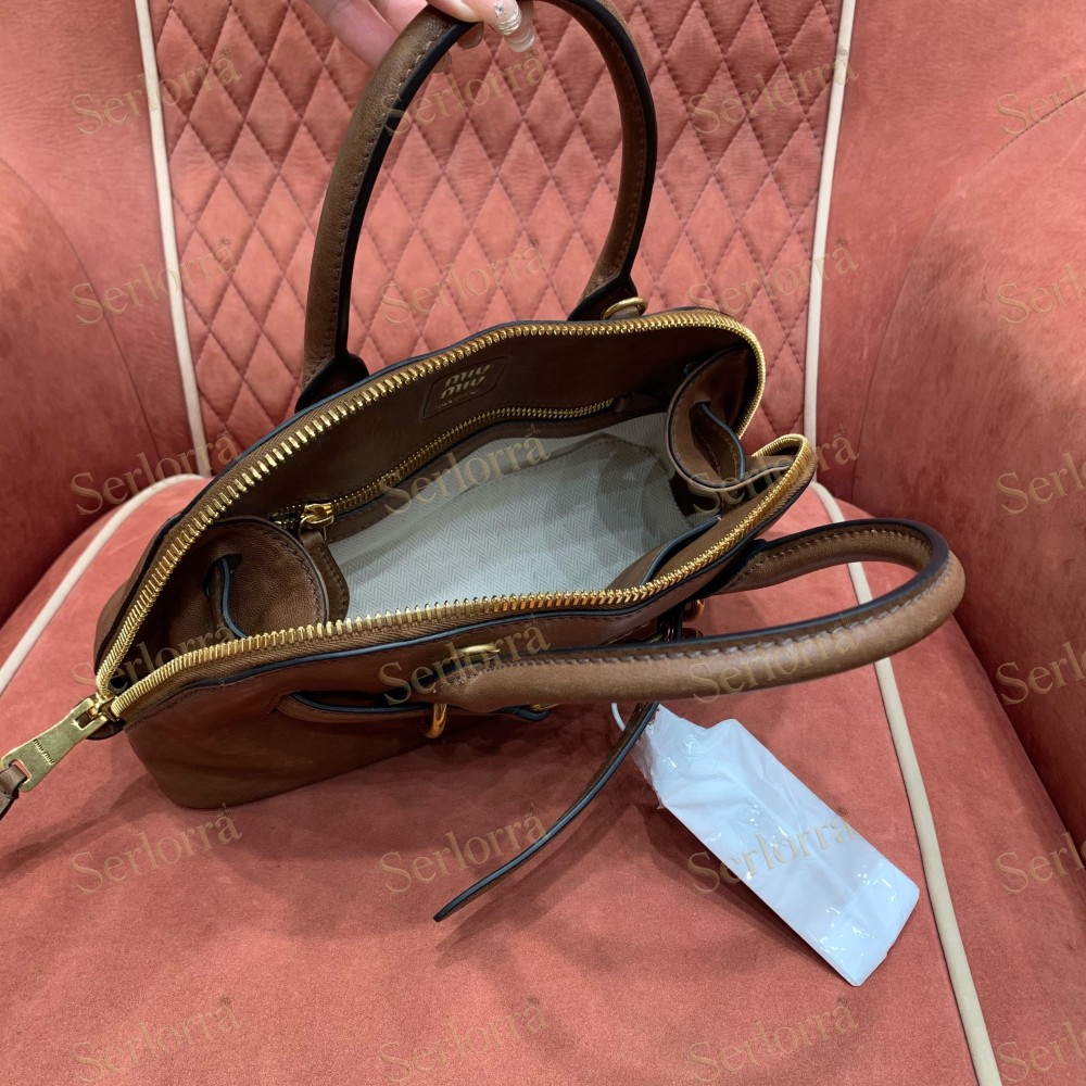 MIU MIU AVENTURE MINI NAPPA LEATHER BAG