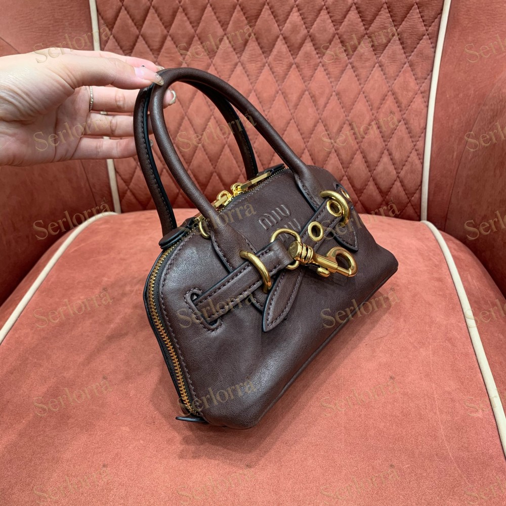 MIU MIU AVENTURE MINI NAPPA LEATHER BAG