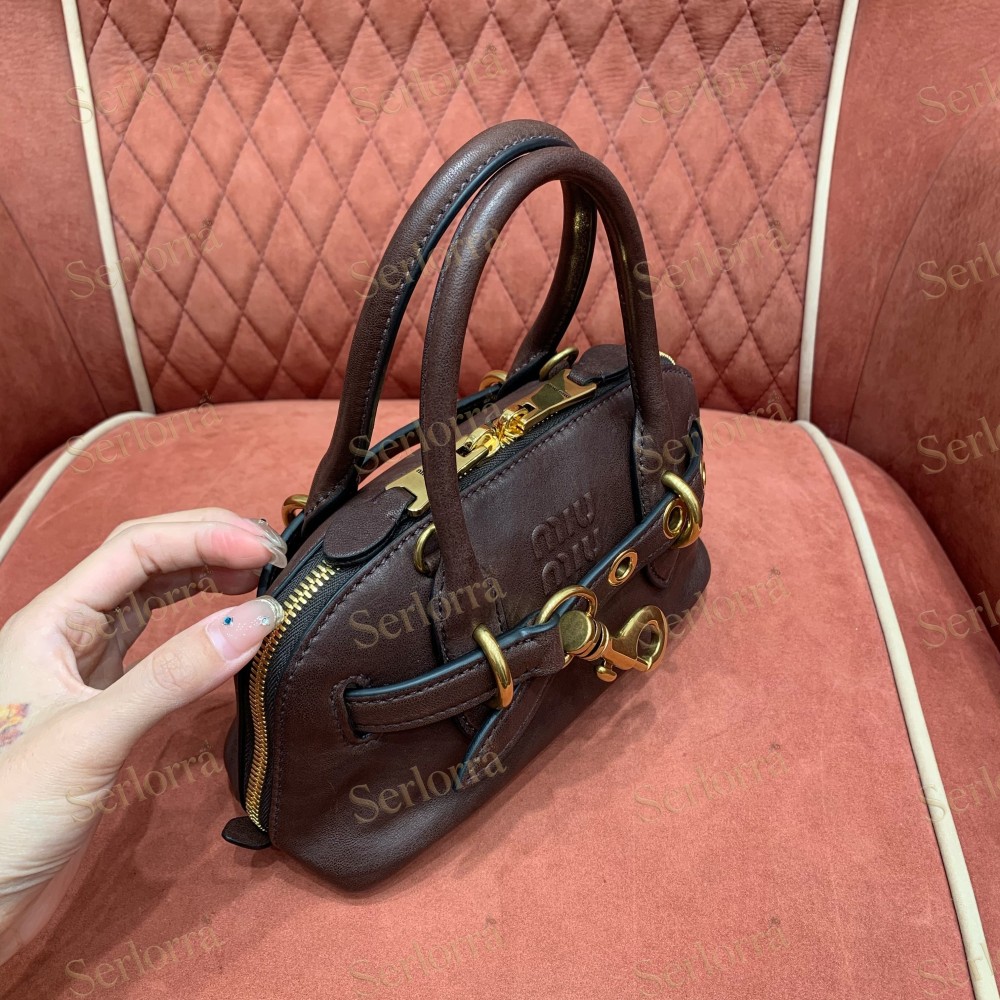 MIU MIU AVENTURE MINI NAPPA LEATHER BAG