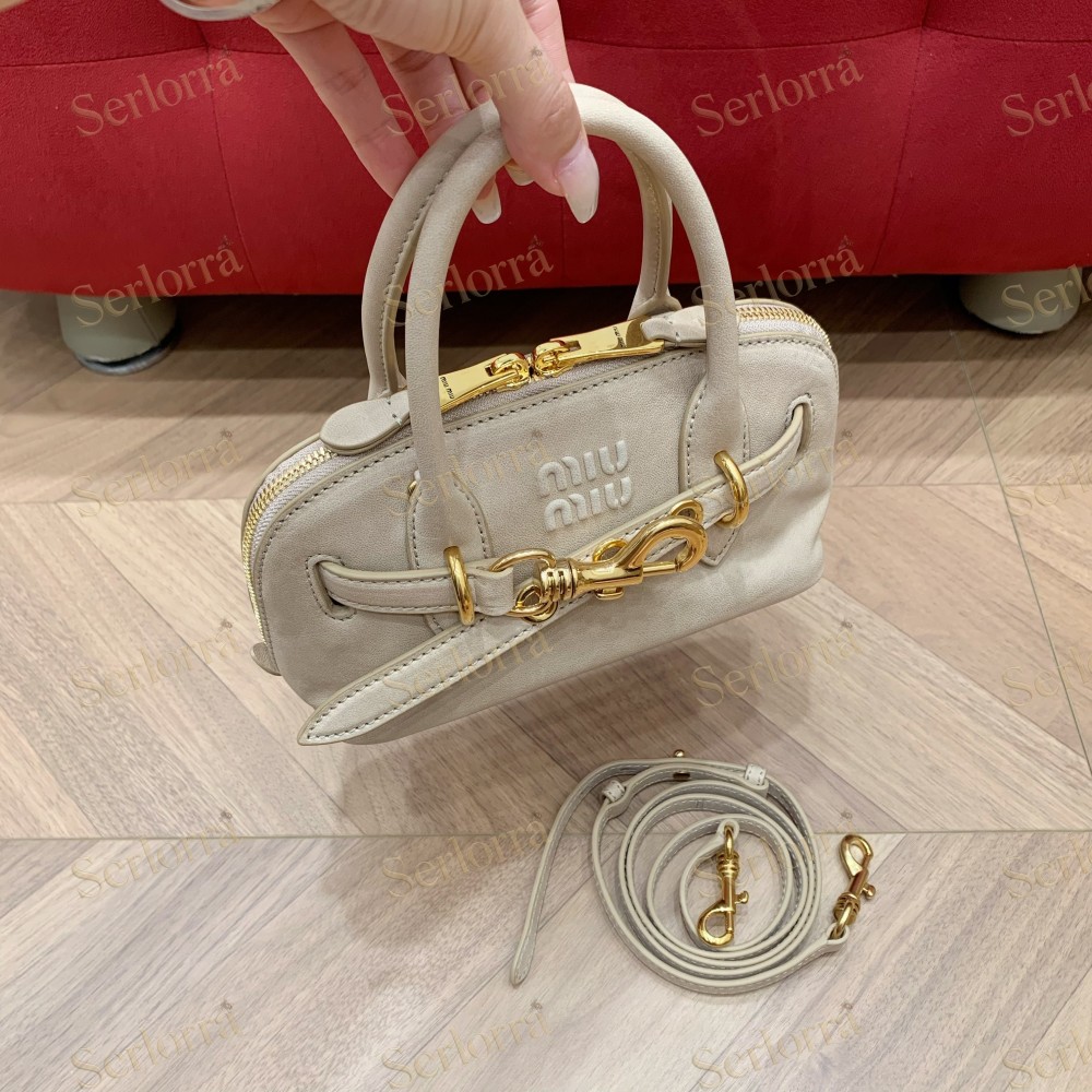 MIU MIU AVENTURE MINI NAPPA LEATHER BAG