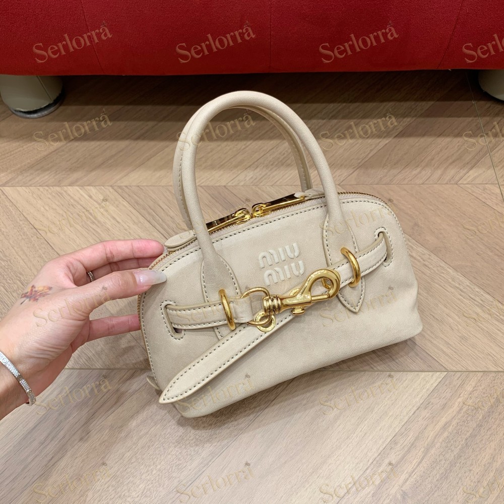 MIU MIU AVENTURE MINI NAPPA LEATHER BAG