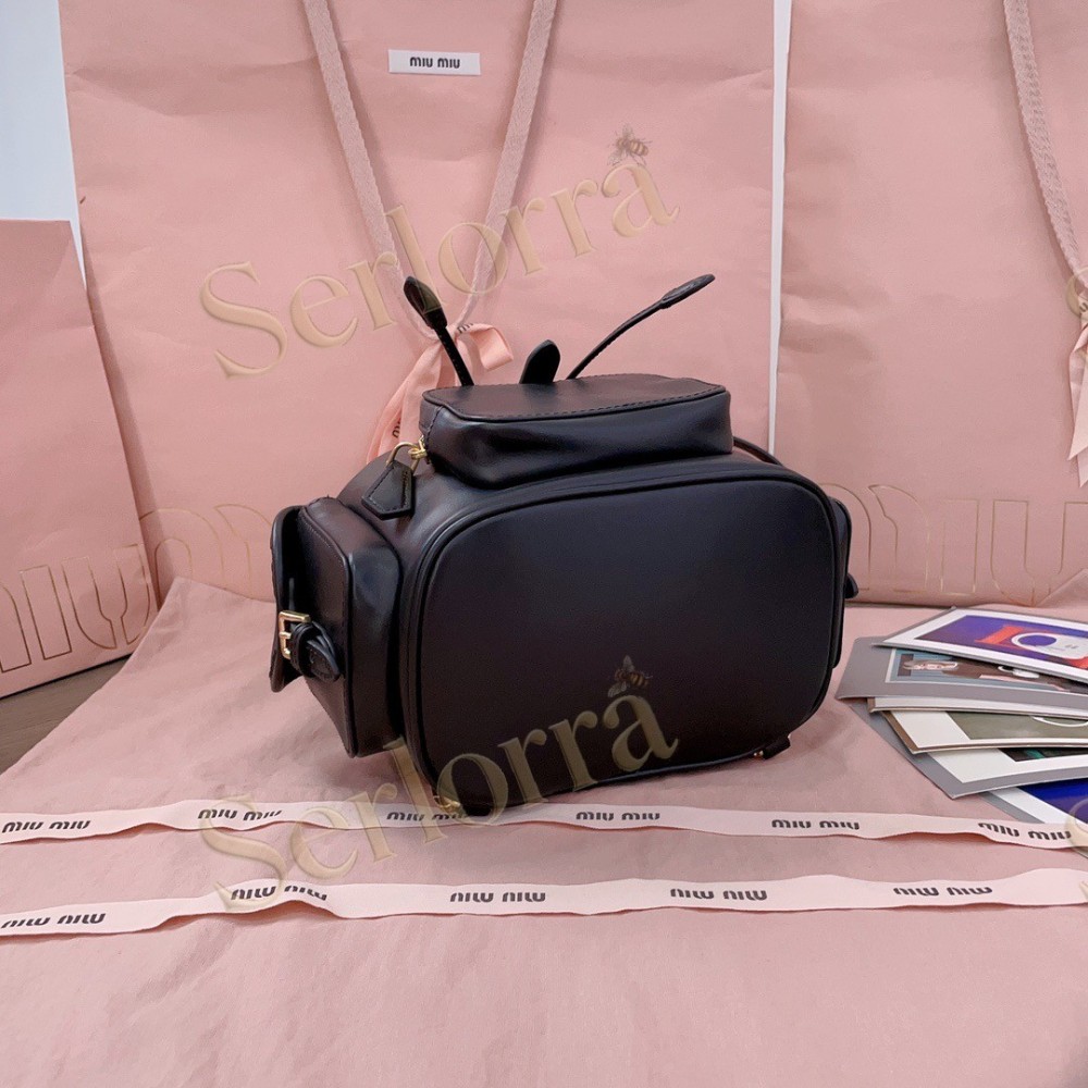 MIU MIU LEATHER BACKPACK