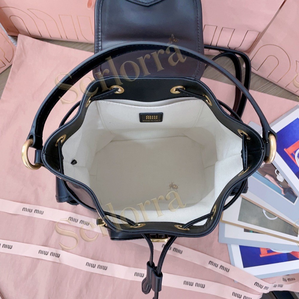 MIU MIU LEATHER BACKPACK
