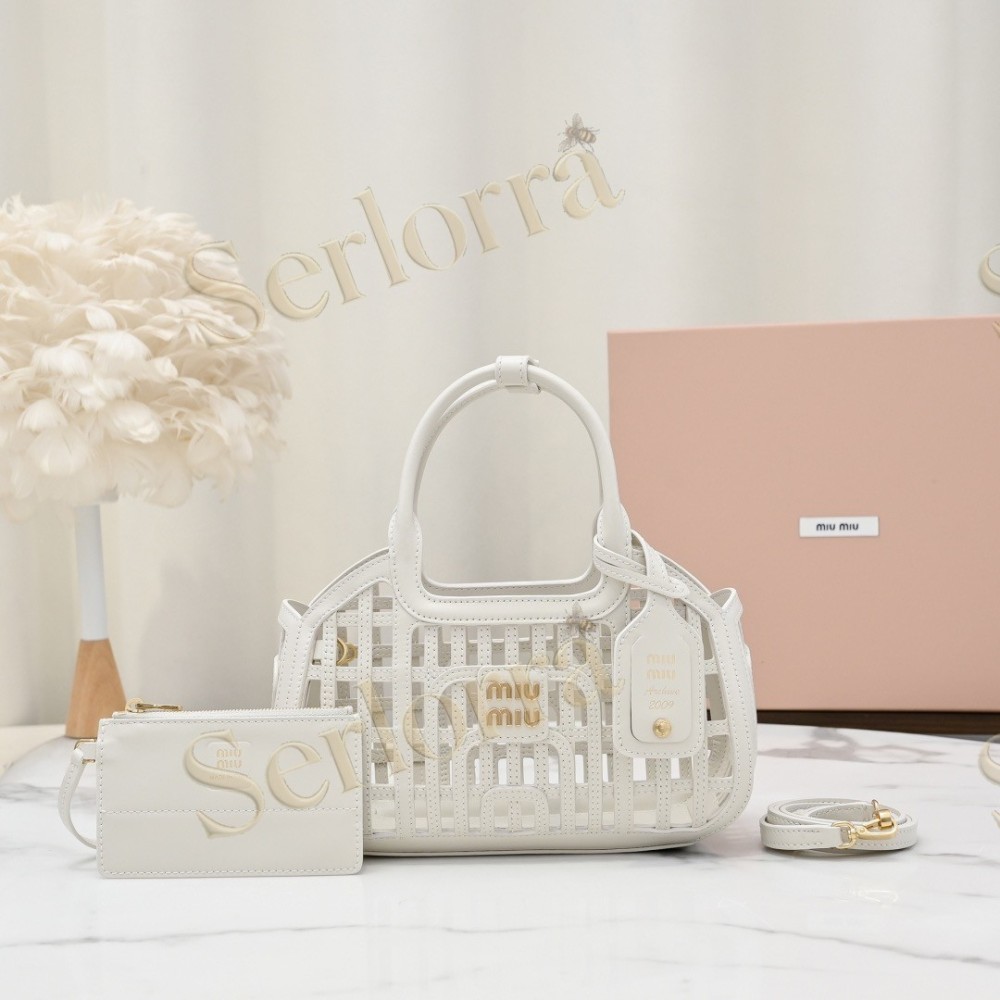 MIU MIU NAPPA LEATHER SHOULDER BAG