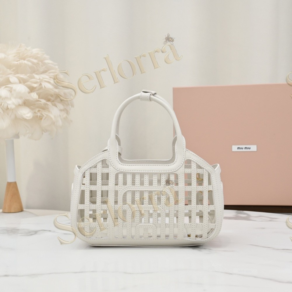 MIU MIU NAPPA LEATHER SHOULDER BAG