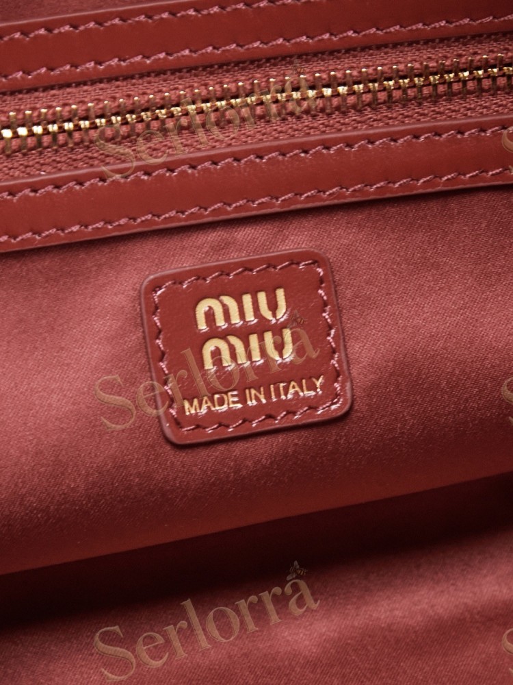 MIU MIU BAULLET LEATHER BAG