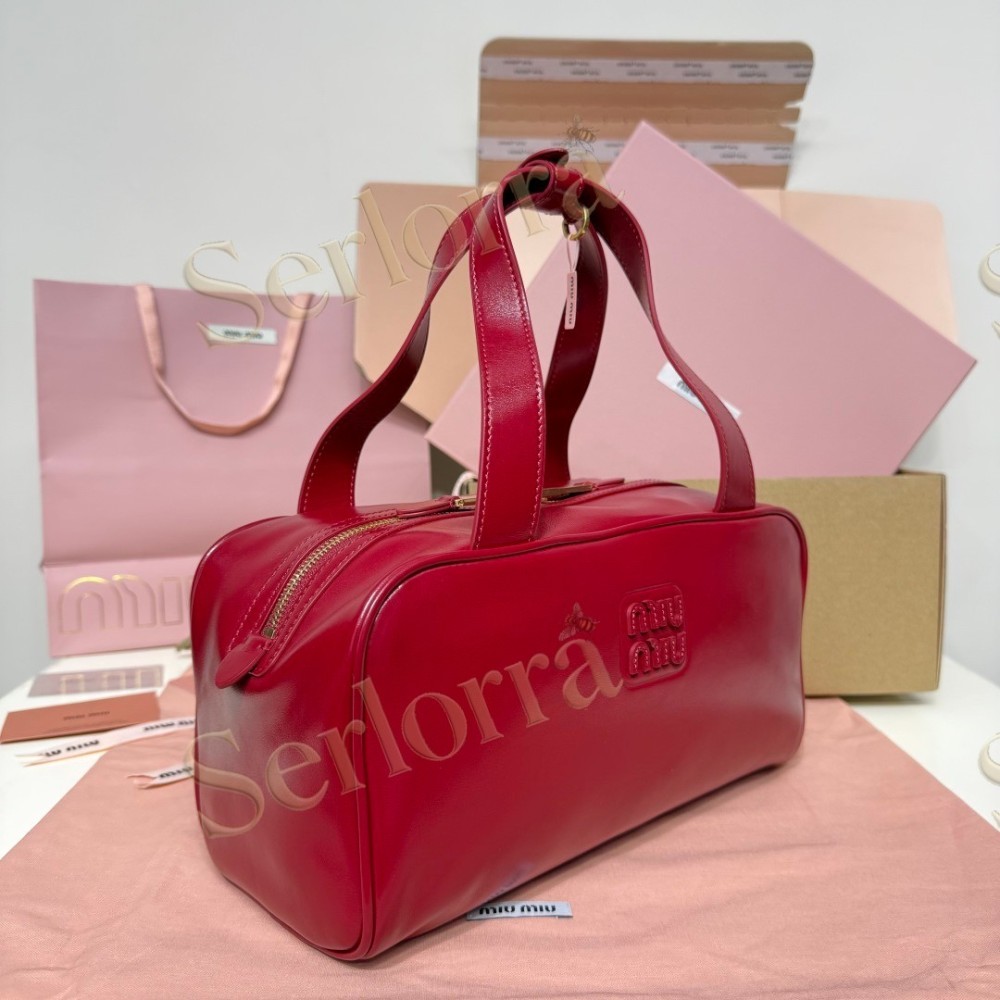 MIU MIU BAULLET LEATHER BAG