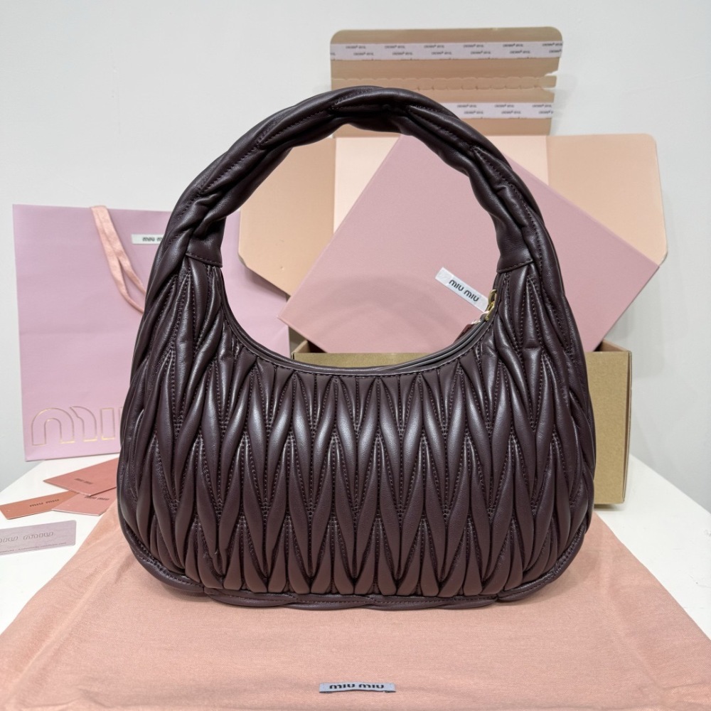 MIU MIU WANDER MATELASSÉ HOBO BAG